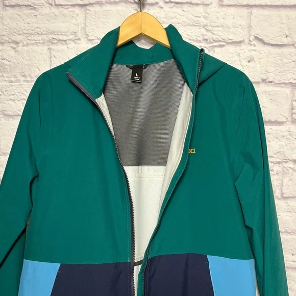 Cotopaxi Women’s Cielo Rain Trench Waterproof Hooded Raincoat Blue Green L - Picture 8 of 12